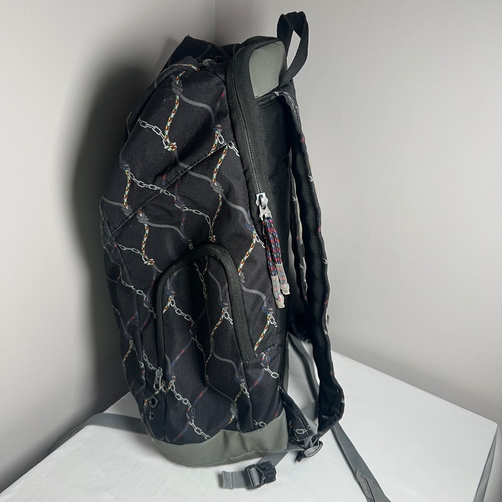 Nike Elite Backpack Mens Large Black Gray Chain Link Net Print Max Air Straps - Picture 5 of 9